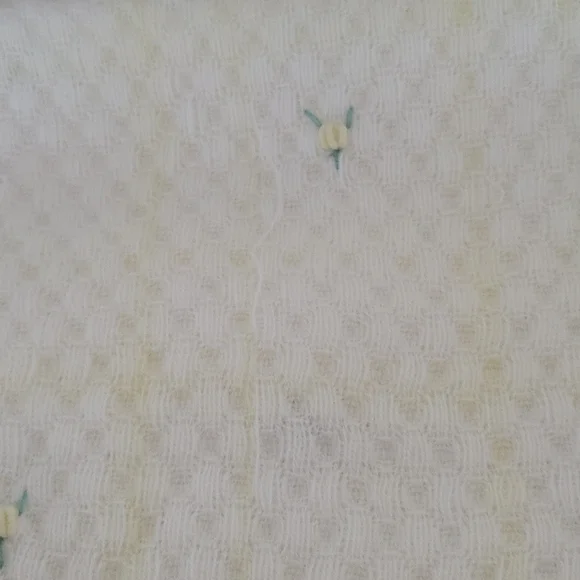 Saks Fifth Ave fringed knit infant blanket - Picture 9 of 9